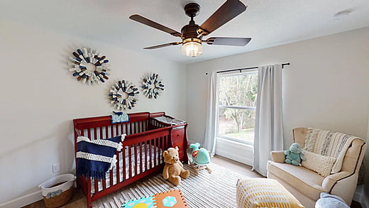 Kids room in a Tampa custom home