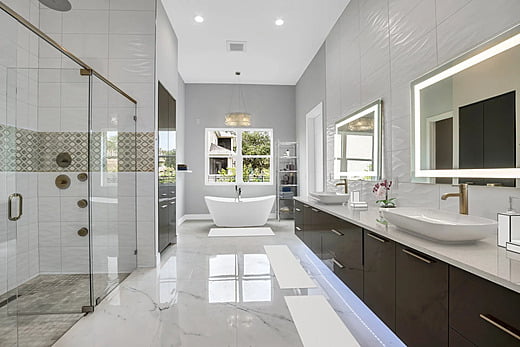 Bathroom in luxury home