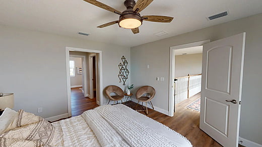 Bedroom in a new Tampa home