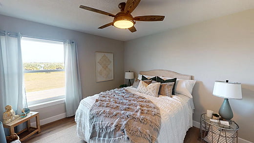 Bedroom with window view