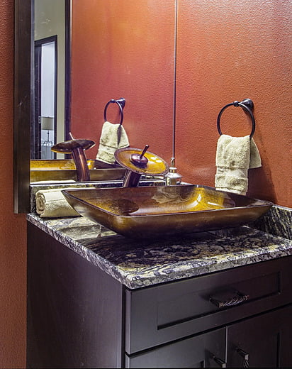 Sink in a transitional home in Tampa